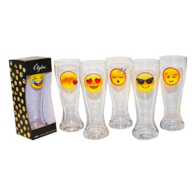 Ölglas Emoji - 6-pack