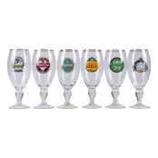 Ölglas Kupa Svenska Ölsorter - 6-pack