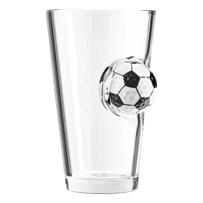 Ölglas med Fotboll