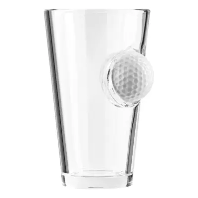 Ölglas med Golfboll