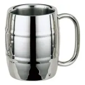 Ölmugg i Rostfritt Stål Dubbelväggad