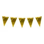 Vimpelgirlang Stor Metallic Guld