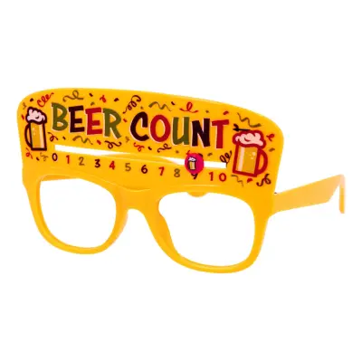 Glasögon Beer Count Gul - One size