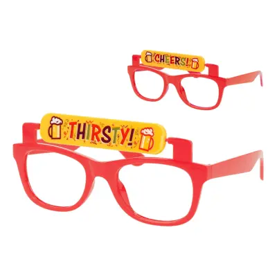 Glasögon Thirsty/Cheers Röd - One size