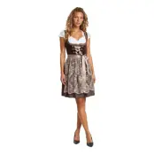 Oktoberfest Dirndl Jula Brun Deluxe Maskeraddräkt - 42