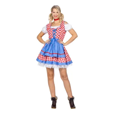 Oktoberfest Dirndl Rutig Maskeraddräkt - 36