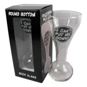 Oställbart Ölglas