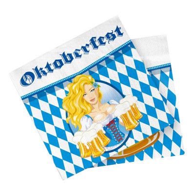 Servetter Oktoberfest Servitris - 20-pack