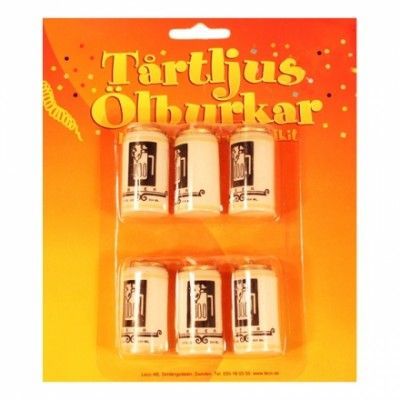 Tårtljus Ölburkar - 6-pack