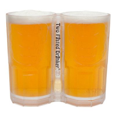 Two Fisted Drinker Ölglas