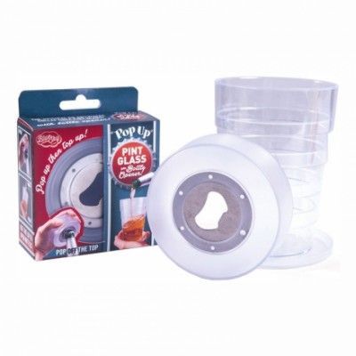 Utdragbart Ölglas med Kapsylöppnare