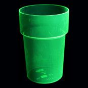 UV Neon Ölglas - 4-pack Grön