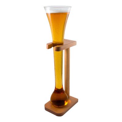Yard of Ale Halvt Ölglas med Ställ