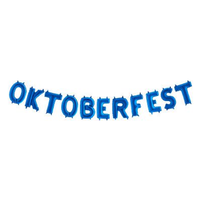 Ballonggirlang Oktoberfest Blå Metallic
