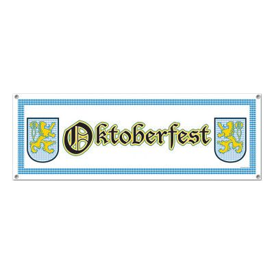 Banderoll Oktoberfest Vit