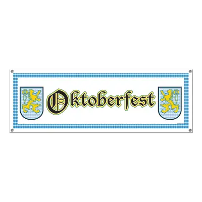 Banderoll Oktoberfest Vit