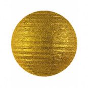 Guldfärgad Papperslykta med Glitter 35 cm