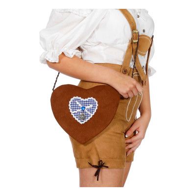 Handväska Tyroler Blått Hjärta