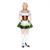 Kartongfigur Mrs Oktoberfest