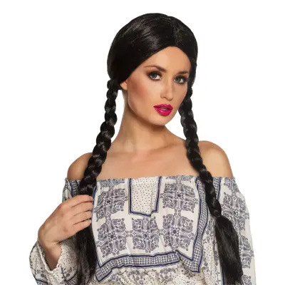 Natascha Svart Peruk - One size