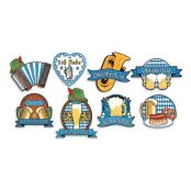 Oktoberfest Kartongfigurer - 16-pack