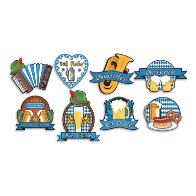Oktoberfest Kartongfigurer - 16-pack