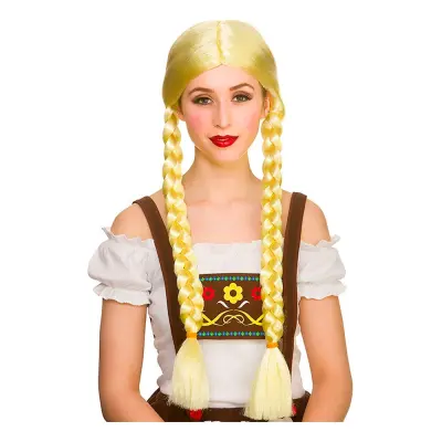 Oktoberfest Peruk med Flätor - One size
