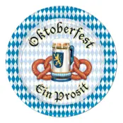 Pappersassietter Oktoberfest Ein Prosit - 8-pack