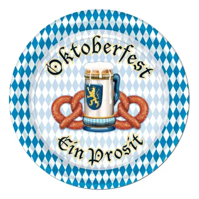 Pappersassietter Oktoberfest Ein Prosit - 8-pack