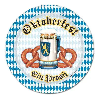 Papperstallrikar Oktoberfest Ein Prosit - 8-pack