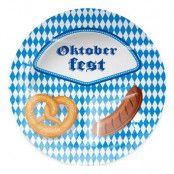 Papptallrikar Oktoberfest 3-delad - 8-pack