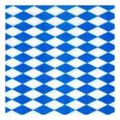 Servetter Bayersk Blå/Vit Rutig - 100-pack