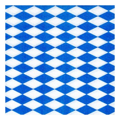 Servetter Bayersk Blå/Vit Rutig - 100-pack