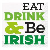 Servetter Eat, Drink and be Irish - 16-pack