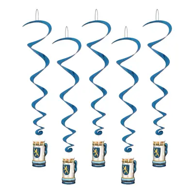 Dekorationsvirvlar Oktoberfest - 5-pack