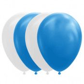 Ballonger Vita & Blå 10-pack