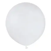 Ballonger Vita Runda Stora - 25-pack