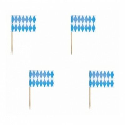 Partypicks Flaggor Bayerskt Blå - 200-pack