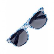 Oktoberfest Glasögon - Blå och Vita Wayfarer-solglasögon
