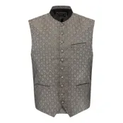 Oktoberfest Väst Jacquard Grå - Small
