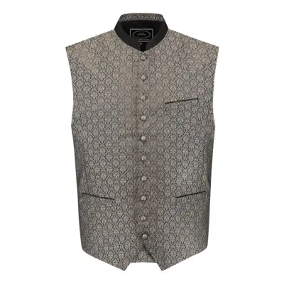 Oktoberfest Väst Jacquard Grå - Small