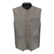Oktoberfest Väst Jacquard Grå - X-Large