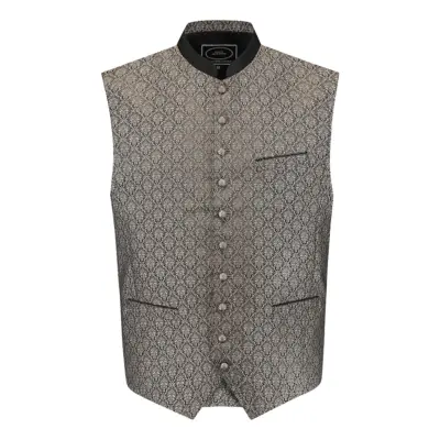 Oktoberfest Väst Jacquard Grå - X-Large