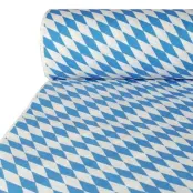 Pappersduk med Damastprägling Bayersk Blå - 10 meter