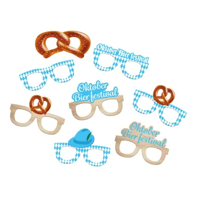 Pappersglasögon Oktoberfest - 8-pack