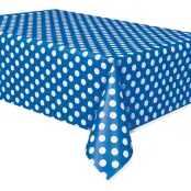 Plastduk Blå Prickig