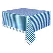 Plastduk Blå/Vit Randig