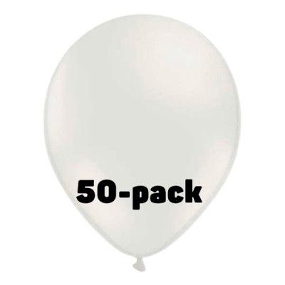 Stora Ballonger Vita - 50-pack