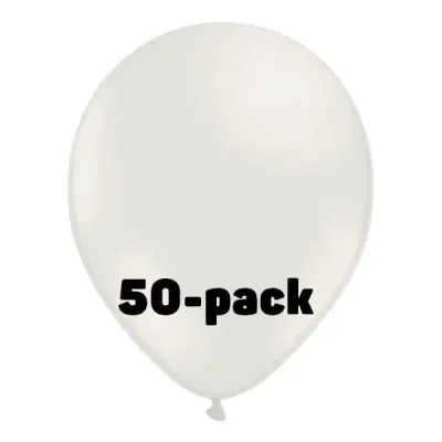 Stora Ballonger Vita - 50-pack