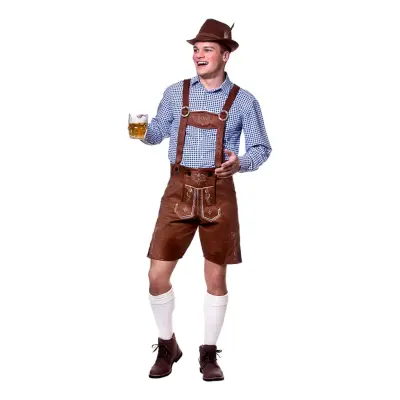 Autentiska Lederhosen Bruna - Large